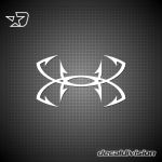 Under Armour Fishing Hook Sticker Under Armour Fishing Hook Sticker